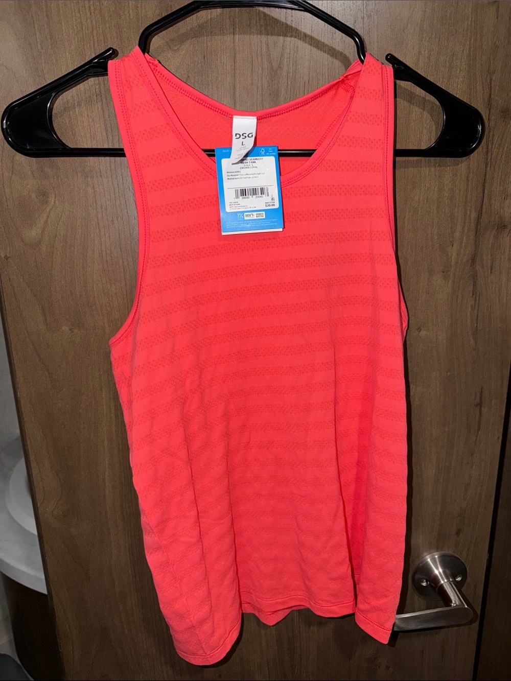 BNWT DSG Youth Coral Mesh-Stripe Athletic Tank Top